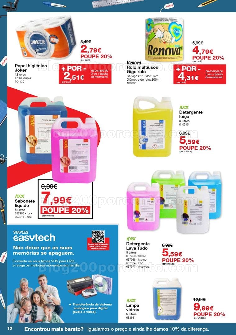 Antevisão Folheto STAPLES Promoções de 8 a 29 outubro